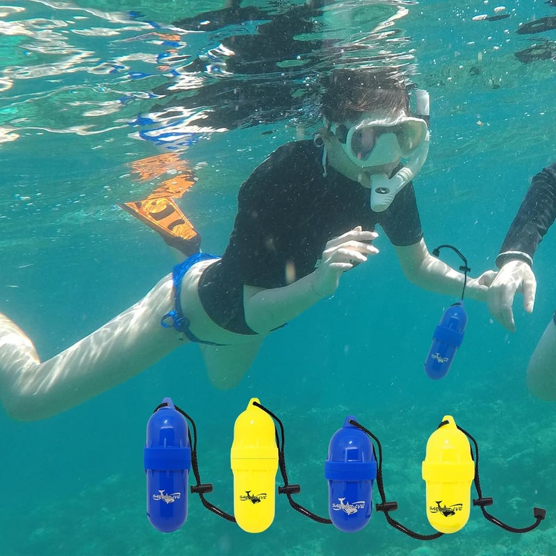 Saekodive Cylinder Dry Box with Lanyard - Waterproof Container, Watertight Key Pouch Holder - For Snorkeling, Boat, Kayak and Water Activities (Yellow, Large) - Image 5